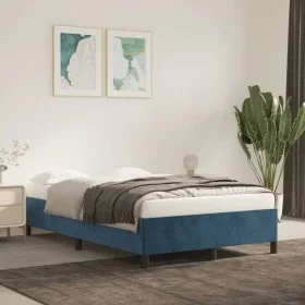 Blue velvet bed frame 120x200 cm by vidaXL, Beds and slatted bases - Ref: Foro24-347316, Price: 116,12 €, Discount: %