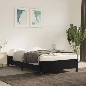 Black velvet bed frame 120x200 cm by vidaXL, Beds and slatted bases - Ref: Foro24-347314, Price: 116,46 €, Discount: %