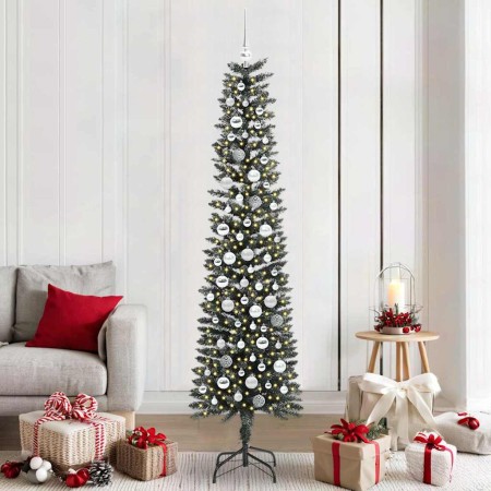 Árbol de Navidad artificial Verde 210 cm PVC, Plástico y Acero en Decoración Festiva y Estacional | Comprar online en Foru.es