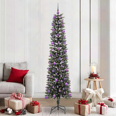 Árbol de Navidad artificial Verde 210 cm PVC, Plástico y Acero en Decoración Festiva y Estacional | Comprar online en Foru.es