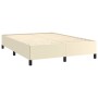 Estructura de cama de cuero sintético color crema 140x200 cm de vidaXL, Camas y somieres - Ref: Foro24-347253, Precio: 104,47...