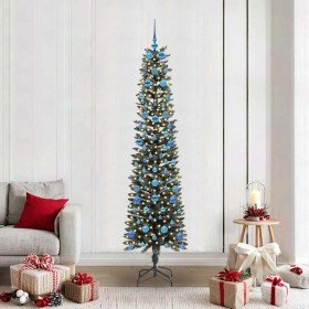 Árbol de Navidad artificial Verde 210 cm PVC, Plástico y Acero en Decoración Festiva y Estacional | Comprar online en Foru.es