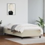 Estructura de cama de cuero sintético color crema 100x200 cm de vidaXL, Camas y somieres - Ref: Foro24-347235, Precio: 75,30 ...