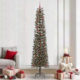 Árbol de Navidad artificial Verde 240 cm PVC, Plástico y Acero en Decoración Festiva y Estacional | Comprar online en Foru.es