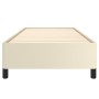 Estructura de cama de cuero sintético color crema 100x200 cm de vidaXL, Camas y somieres - Ref: Foro24-347235, Precio: 75,30 ...