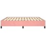 Estructura de cama de terciopelo rosa 160x200 cm de vidaXL, Camas y somieres - Ref: Foro24-347335, Precio: 144,01 €, Descuent...