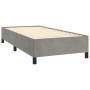 Estructura de cama de terciopelo gris claro 100x200 cm de vidaXL, Camas y somieres - Ref: Foro24-347306, Precio: 77,59 €, Des...