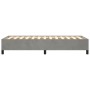 Estructura de cama de terciopelo gris claro 100x200 cm de vidaXL, Camas y somieres - Ref: Foro24-347306, Precio: 77,59 €, Des...