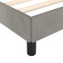 Estructura de cama de terciopelo gris claro 100x200 cm de vidaXL, Camas y somieres - Ref: Foro24-347306, Precio: 77,59 €, Des...