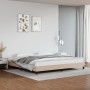 Estructura de cama de cuero sintético capuchino 200x200 cm de vidaXL, Camas y somieres - Ref: Foro24-346927, Precio: 124,32 €...