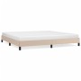 Estructura de cama de cuero sintético capuchino 200x200 cm de vidaXL, Camas y somieres - Ref: Foro24-346927, Precio: 124,32 €...