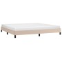 Estructura de cama de cuero sintético capuchino 200x200 cm de vidaXL, Camas y somieres - Ref: Foro24-346927, Precio: 124,32 €...