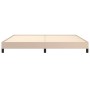 Estructura de cama de cuero sintético capuchino 200x200 cm de vidaXL, Camas y somieres - Ref: Foro24-346927, Precio: 124,32 €...