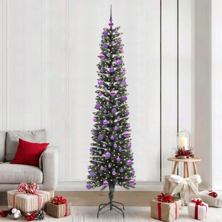 Árbol de Navidad artificial Verde 240 cm PVC, Plástico y Acero en Decoración Festiva y Estacional | Comprar online en Foru.es