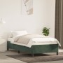 Estructura de cama de terciopelo verde 90x190 cm de vidaXL, Camas y somieres - Ref: Foro24-347297, Precio: 87,99 €, Descuento: %