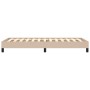 Estructura de cama de cuero sintético capuchino 100x200 cm de vidaXL, Camas y somieres - Ref: Foro24-346891, Precio: 92,95 €,...