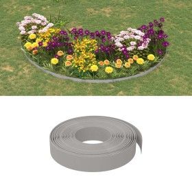 Borduras de jardín 5 uds polietileno gris 10 m 10 cm de vidaXL, Ribetes y bordes para jardín - Ref: Foro24-3155431, Precio: 7...