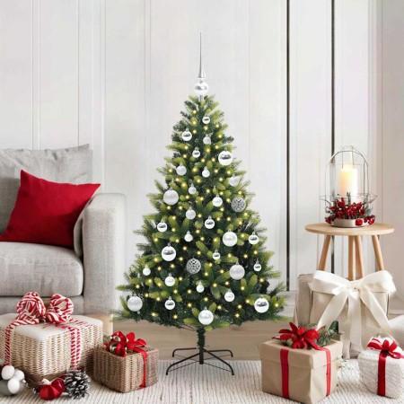 Árbol de Navidad Artificial Articulado 150 LEDs Verde 120 cm en Decoración Festiva y Estacional | Comprar online en Foru.es