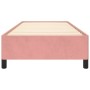 Estructura de cama de terciopelo rosa 100x200 cm de vidaXL, Camas y somieres - Ref: Foro24-347311, Precio: 83,43 €, Descuento: %