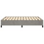 Estructura de cama de terciopelo gris claro 140x200 cm de vidaXL, Camas y somieres - Ref: Foro24-347324, Precio: 109,18 €, De...