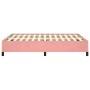 Estructura de cama de terciopelo rosa 140x200 cm de vidaXL, Camas y somieres - Ref: Foro24-347329, Precio: 111,38 €, Descuent...