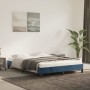 Estructura de cama de terciopelo azul 140x200 cm de vidaXL, Camas y somieres - Ref: Foro24-346980, Precio: 112,54 €, Descuent...