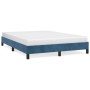 Estructura de cama de terciopelo azul 140x200 cm de vidaXL, Camas y somieres - Ref: Foro24-346980, Precio: 112,54 €, Descuent...