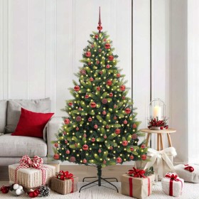 Árbol de Navidad Artificial Plegable 300 LEDs Verde 180 cm en Decoración Festiva y Estacional | Comprar online en Foru.es