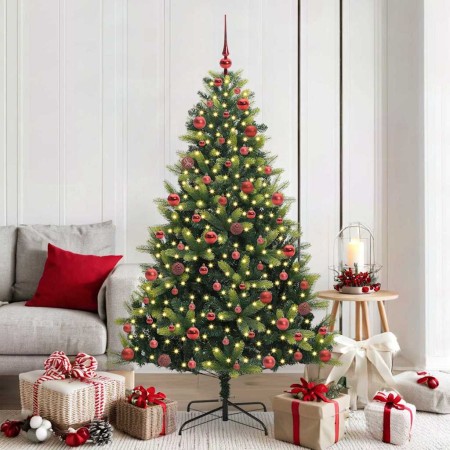 Árbol de Navidad Artificial Plegable 300 LEDs Verde 180 cm en Decoración Festiva y Estacional | Comprar online en Foru.es