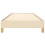 Estructura de cama de tela color crema 80x200 cm de vidaXL, Camas y somieres - Ref: Foro24-346775, Precio: 75,20 €, Descuento: %