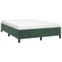 Estructura de cama de terciopelo verde 140x190 cm de vidaXL, Camas y somieres - Ref: Foro24-347321, Precio: 121,69 €, Descuen...