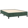 Estructura de cama de terciopelo verde 140x190 cm de vidaXL, Camas y somieres - Ref: Foro24-347321, Precio: 121,69 €, Descuen...
