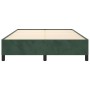 Estructura de cama de terciopelo verde 140x190 cm de vidaXL, Camas y somieres - Ref: Foro24-347321, Precio: 121,69 €, Descuen...