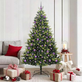 Árbol de Navidad Artificial Plegable 300 LEDs Verde 180 cm en Decoración Festiva y Estacional | Comprar online en Foru.es