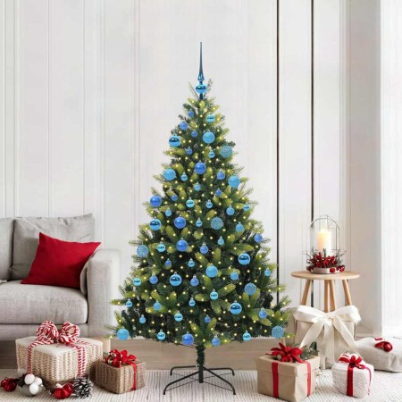 Árbol de Navidad Artificial Plegable 300 LEDs Verde 180 cm en Decoración Festiva y Estacional | Comprar online en Foru.es