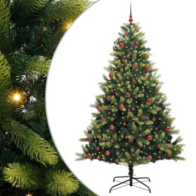 Árbol de Navidad Artificial Plegable 300 LEDs Verde 210 cm en Decoración Festiva y Estacional | Comprar online en Foru.es
