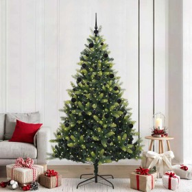 Árbol de Navidad Artificial Plegable 300 LEDs Verde 210 cm en Decoración Festiva y Estacional | Comprar online en Foru.es