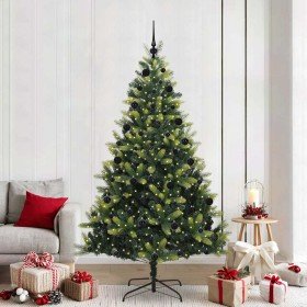 Árbol de Navidad Artificial Plegable 300 LEDs Verde 210 cm en Decoración Festiva y Estacional | Comprar online en Foru.es