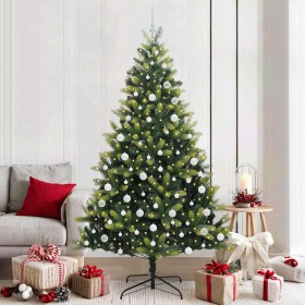 Árbol de Navidad Artificial Plegable 300 LEDs Verde 210 cm en Decoración Festiva y Estacional | Comprar online en Foru.es