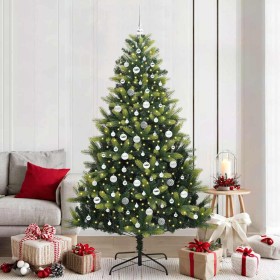 Árbol de Navidad Artificial Plegable 300 LEDs Verde 210 cm en Decoración Festiva y Estacional | Comprar online en Foru.es