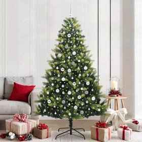 Árbol de Navidad Artificial Plegable 300 LEDs Verde 210 cm en Decoración Festiva y Estacional | Comprar online en Foru.es