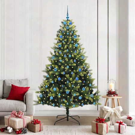 Árbol de Navidad Artificial Plegable 300 LEDs Verde 210 cm en Decoración Festiva y Estacional | Comprar online en Foru.es