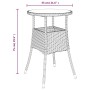 Mesita y sillas jardín 3 pzas y cojines ratán sintético gris de vidaXL, Conjuntos de jardín - Ref: Foro24-3187418, Precio: 18...