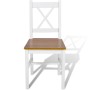 Sillas de comedor 2 unidades madera de pino blancas de vidaXL, Sillas de comedor - Ref: Foro24-241512, Precio: 109,67 €, Desc...