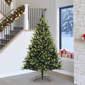 Árbol de Navidad Artificial Plegable 300 LEDs Verde 240 cm en Decoración Festiva y Estacional | Comprar online en Foru.es