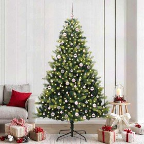 Árbol de Navidad Artificial Plegable 300 LEDs Verde 240 cm en Decoración Festiva y Estacional | Comprar online en Foru.es