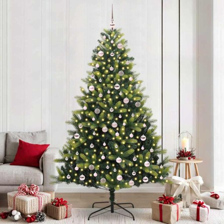 Árbol de Navidad Artificial Plegable 300 LEDs Verde 240 cm en Decoración Festiva y Estacional | Comprar online en Foru.es