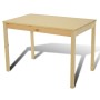 Mesa de comedor y 4 sillasde madera color natural de vidaXL, muebles para cocinas y comedores - Ref: Foro24-241220, Precio: 2...