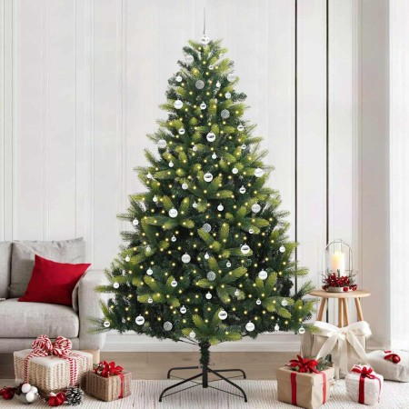 Árbol de Navidad Artificial Plegable 300 LEDs Verde 240 cm en Decoración Festiva y Estacional | Comprar online en Foru.es