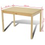 Mesa de comedor y 4 sillasde madera color natural de vidaXL, muebles para cocinas y comedores - Ref: Foro24-241220, Precio: 2...
